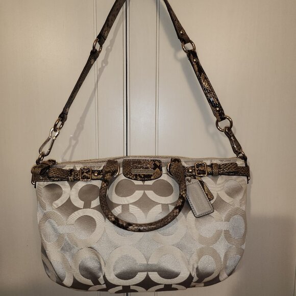 Coach Madison OP Art Sophia Sateen Shoulder bag - Picture 1 of 10